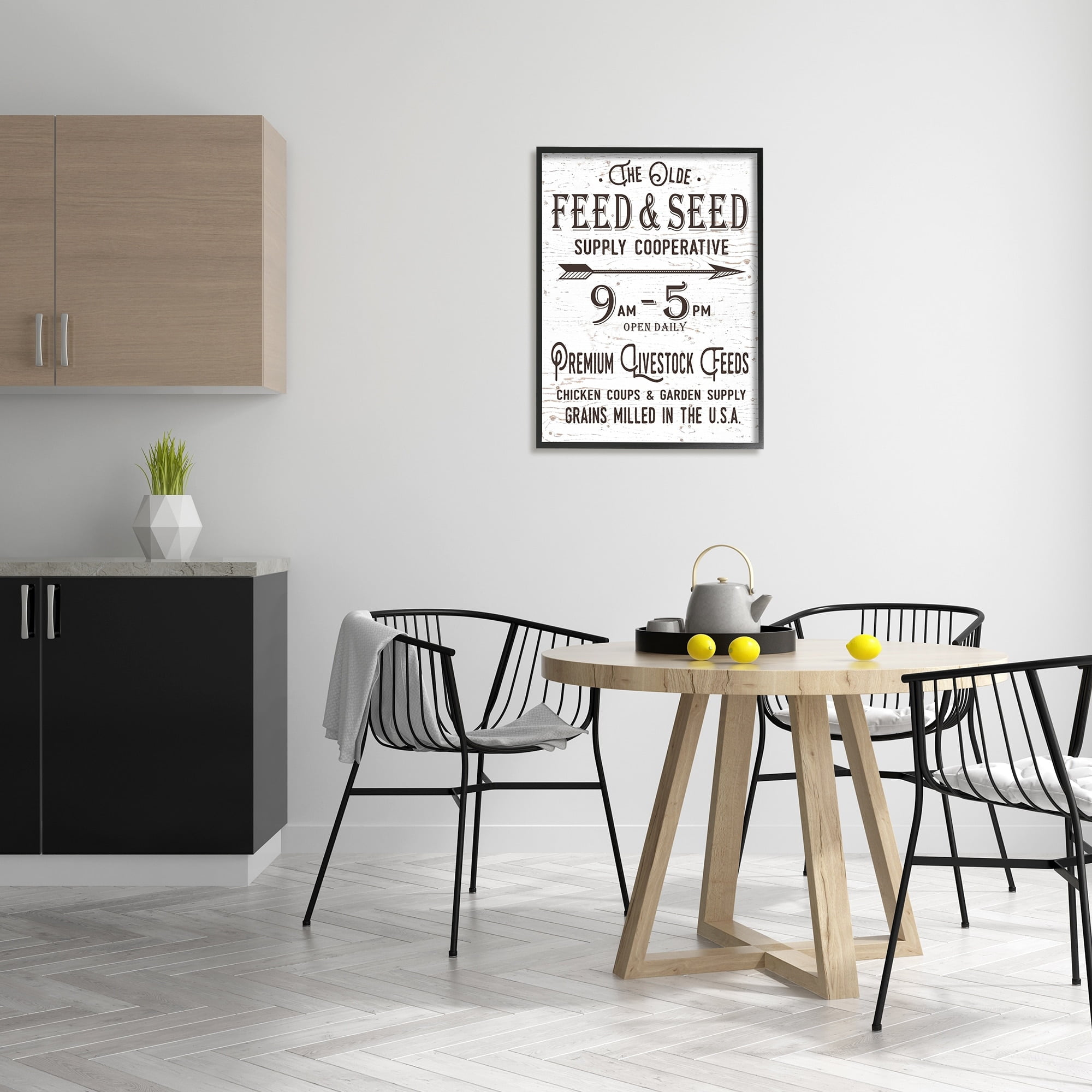 Stupell Industries The Old Feed and Seed Co-Op, 24 x 30,Design by Lettered and Lined