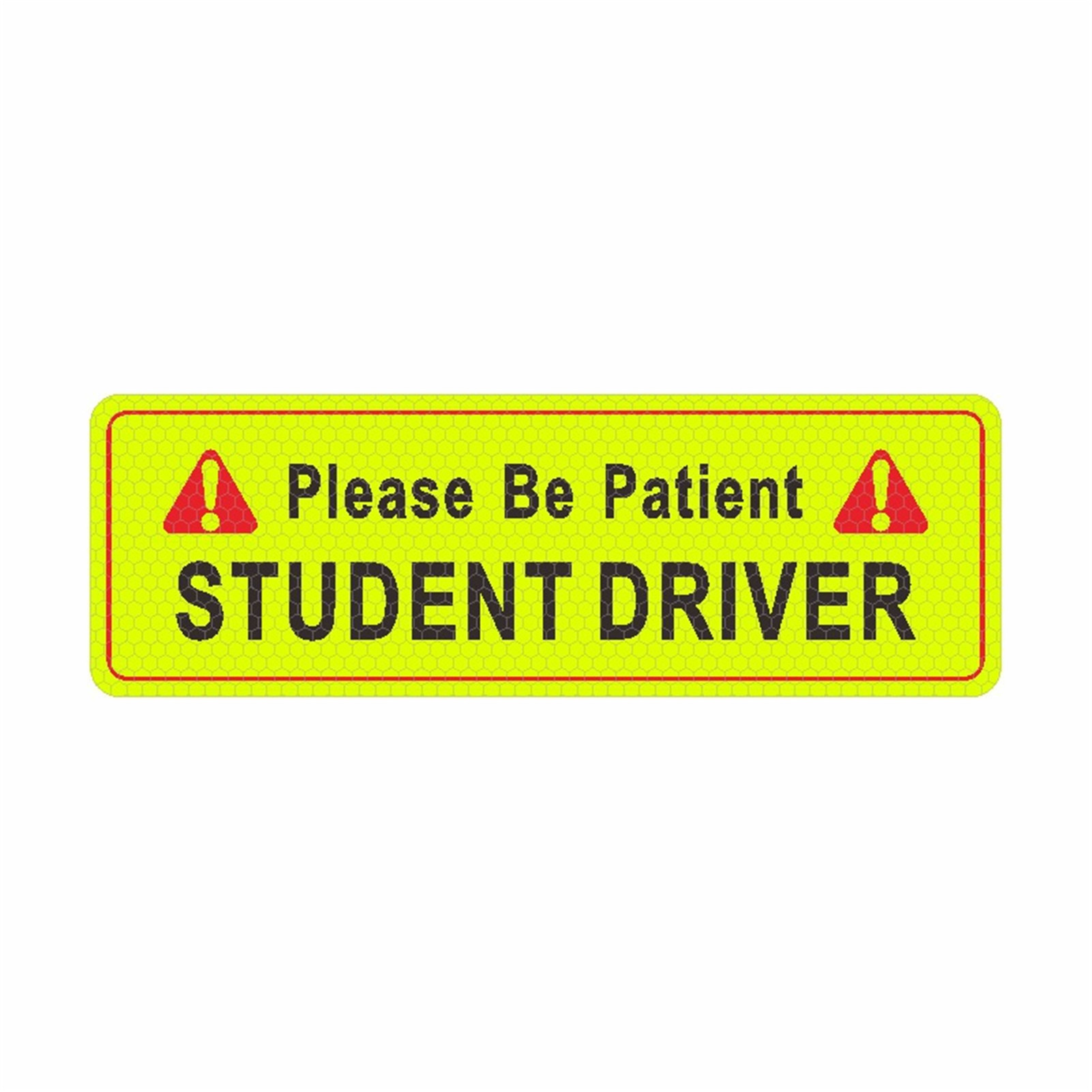 Student Driver Sticker Please Be Patient Student Driver Student Driver Sticker Sign