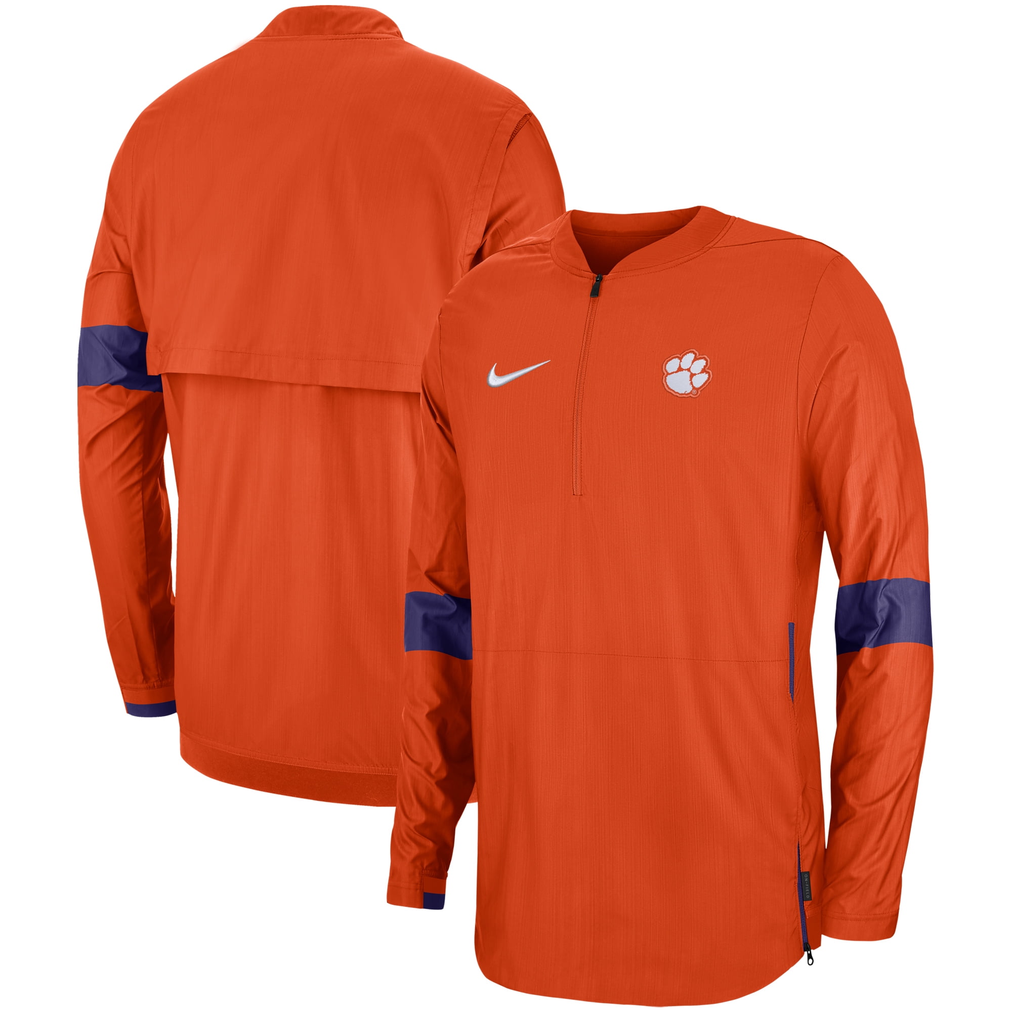 Clemson Tigers Nike 2019 Coaches Sideline Quarter-Zip Jacket - Orange - Walmart.com - Walmart.com