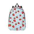 thumbnail image 2 of Rocae Strawberry for Durable Canvas Backpack Leisure Large Bag Travel Rucksack Multi-function Backpack, 2 of 8