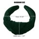 thumbnail image 4 of Diadema Anudada Ancha Unique Bargains de terciopelo Verde oscuro, 4 of 7