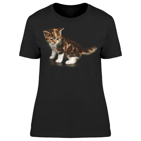 Shorthair Cat: Looking Down T-Shirt Women -Image by Shutterstock, Female Medium