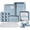 Light Blue, variant on COOK WITH COLOR Nonstick Stackable Bakeware Set, 13-Pc Baking Set with Baking Sheets & Pans, Pink