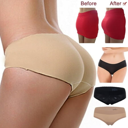 

Women s Padded Seamless Butt Hip Enhancer Panties Black L