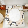 thumbnail image 5 of Manfei Cute Penguin Print Bed Sheets, Kawaii Cartoon Wildlife King Sheets, Teen Boy Girl Kid Sheet Set, Breathable Home Decor, 4pcs, 5 of 7