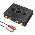 thumbnail image 1 of Two-way L/R Stereo Audio Switcher 2 In 1 Out/1 Splitter Sound In 2 Out Button Control Professional Cellphone Loudspeaker Splitter Accessories, 1 of 8