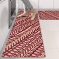 thumbnail image 2 of Kitchen Rugs Sets Of 2,Red Christmas Striped Pattern Anti Fatigue Kitchen Mat Rugs Non Slip Washable,Decorative Kitchen Floor Mats for Kitchen,Sink,Laundry,17"X47", 2 of 5
