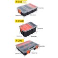 thumbnail image 3 of Eigraketly Caja de almacenamiento de herramientas de PP, tapa transparente, compartimento desmontable, contenedor organizador de categorización Herramientas eléctricas Tipo 2, 3 of 6