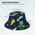 thumbnail image 6 of Gaeub Funny Spaceships Printed Double Sided Reflective Bucket Hat Foldable Sun Hat for Camping Hiking Fishing, 6 of 9
