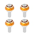 thumbnail image 1 of 4uds 6mm Motocicleta Licencia Placa Marco Perno Tornillo Tono Dorado, 1 of 1