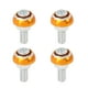 thumbnail image 1 of 4uds 6mm Motocicleta Licencia Placa Marco Perno Tornillo Tono Dorado, 1 of 1