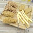 thumbnail image 4 of Simulation Chicken Leg French Fries Fried Chicken Leg Model Simulation Chicken Wings Keychain Food Play Pendant Chicken Rice Flower Chicken Nugget Cross-border - style：New style fried chicken legs；, 4 of 5
