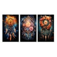thumbnail image 2 of Designart "Infinite Dreams Captured by Dreamcatcher II" Dream Catcher Wall Art Set Of 3 - Teal Dream Catcher Gallery Wall Set For Home Decor, 2 of 7