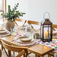 thumbnail image 6 of Colorful Polka Dot Round 13 Inch Placemats Set of 4, Watercolor Rainbow Polka Dots HeatResistant Non Slip Place Mats for Dining Table, Wipeable Braided Kitchen Table Mats for Housewarming, 6 of 9