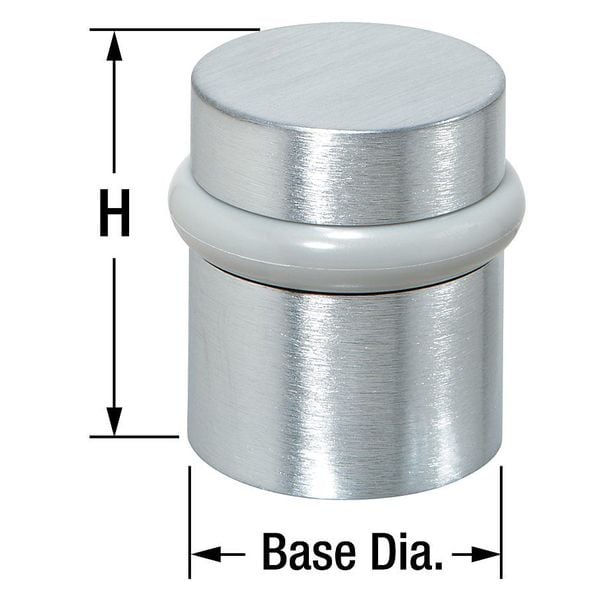 1pack Rockwood 446.26D Rubber Bumper Door Stop, Floor Mount