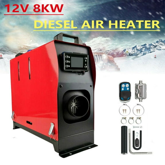 Diesel Air Heater All in One 12V 5-8KW LCD Monitor For Boats Trucks Car Bus RVs