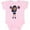 AD-Pink, variant on African American Girl, Cheerleaders, Cheerleading Girls Baby Bodysuit