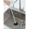 thumbnail image 1 of Juego de cepillo y recogedor de pelo para tuberías de fregadero, lavabo, cocina y baño: solución de bloqueos, limpiador de desagües flexible, 1 of 5