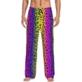 thumbnail image 2 of Kdxio Animal Paw Rainbow Print Men's Sleep Pajama Pant Lounge Pants with Pockets, 2 of 8