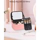 thumbnail image 4 of Bolsa de maquillaje Relavel LED Mirror, 3 colores, rosa claro, recargable, 4 of 7