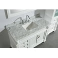 thumbnail image 6 of Design Element Hudson 48" Single Sink Bathroom Vanity Set in White with Carrara Marble Top and 65" Linen Tower Cabinet, 6 of 12