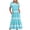Heavenly 348, variant on Henpk Summer Dresses for Women Striped T Shirt Dress Casual Midi Dress Short Sleeve Sundress with Pockets Fashionable Short Sleeve Round-Neck Loose Wave Printed Long Dress Blue L