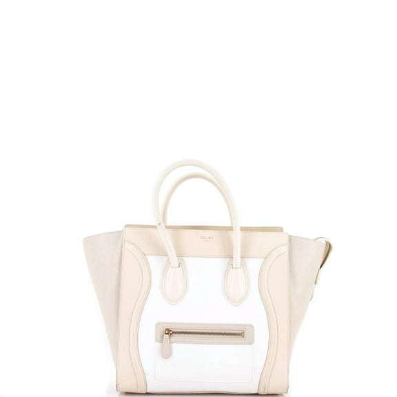 Pre-Owned Tricolor Luggage Bag Leather Mini By Rebag