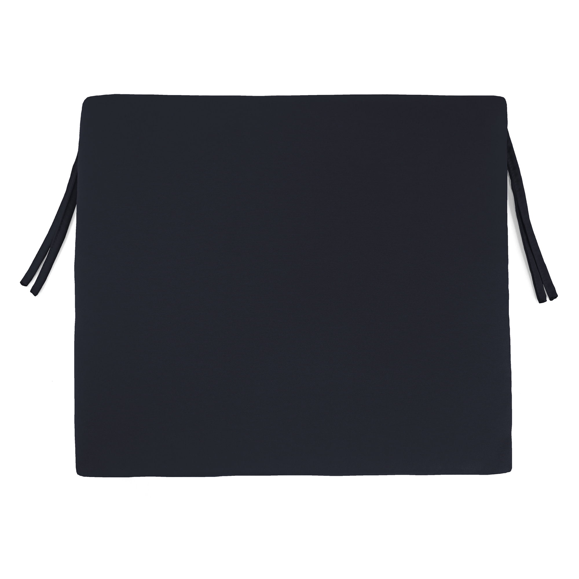 Jordan Manufacturing 17" x 19" Navy Solid Rectangular Outdoor Chair Pad Seat Cushion with Ties