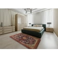 thumbnail image 4 of Ahgly Company Indoor Rectangle Traditional Orange Salmon Pink Persian Area Rugs, 5' x 7', 4 of 6