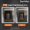 thumbnail image 6 of Deervalley 40 in. W x 32 in. H Rectangular Framed LED Light Anti-Fog Wall Bathroom Vanity Mirror in Black Front Light and Backlit, 6 of 14