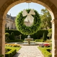 thumbnail image 6 of Boxwood Wreath for Front Door Year Round Indoor and Outdoor Hanging Greenery Arrangement with Lifelike and Full Dense Shape, 6 of 6