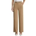 thumbnail image 2 of Qcmgmg Linebalm Pants, Pulisa Heracomfy Glamorease - Perfect Drape High Rise Pull-On Stretch Pants for Senior Women Over 50 Camel S, 2 of 7