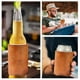 thumbnail image 4 of Funda de Cuero para Latas y Botellas - Funda de Pu Marrón para Bebidas para Cerveza y Vino, Protección Antideslizante Contra Caídas, Hielera Aislante para Fiestas, Picnics, Bricolaje, Se Adapta a Lat, 4 of 6