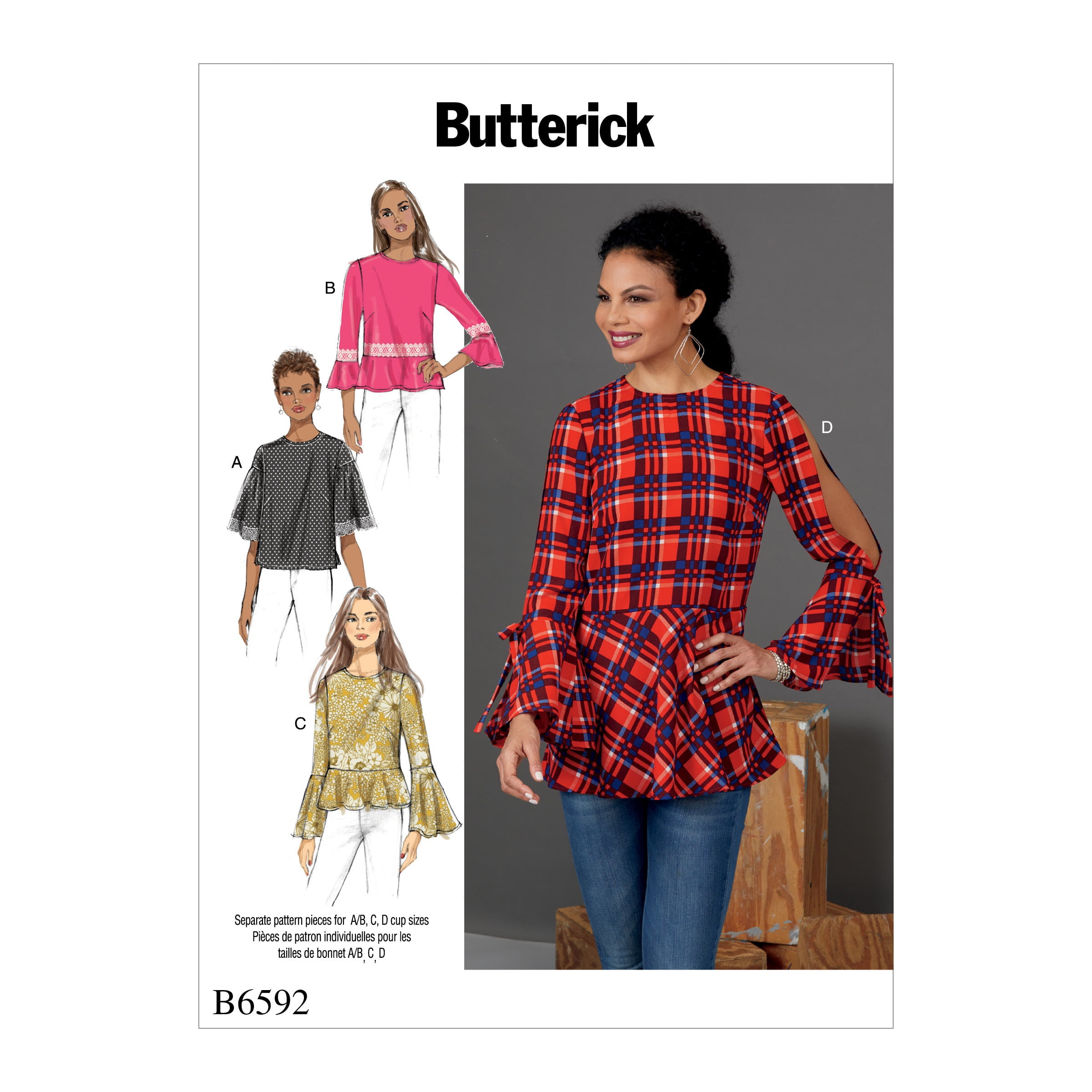 Butterick Pattern Misses' Top68101214
