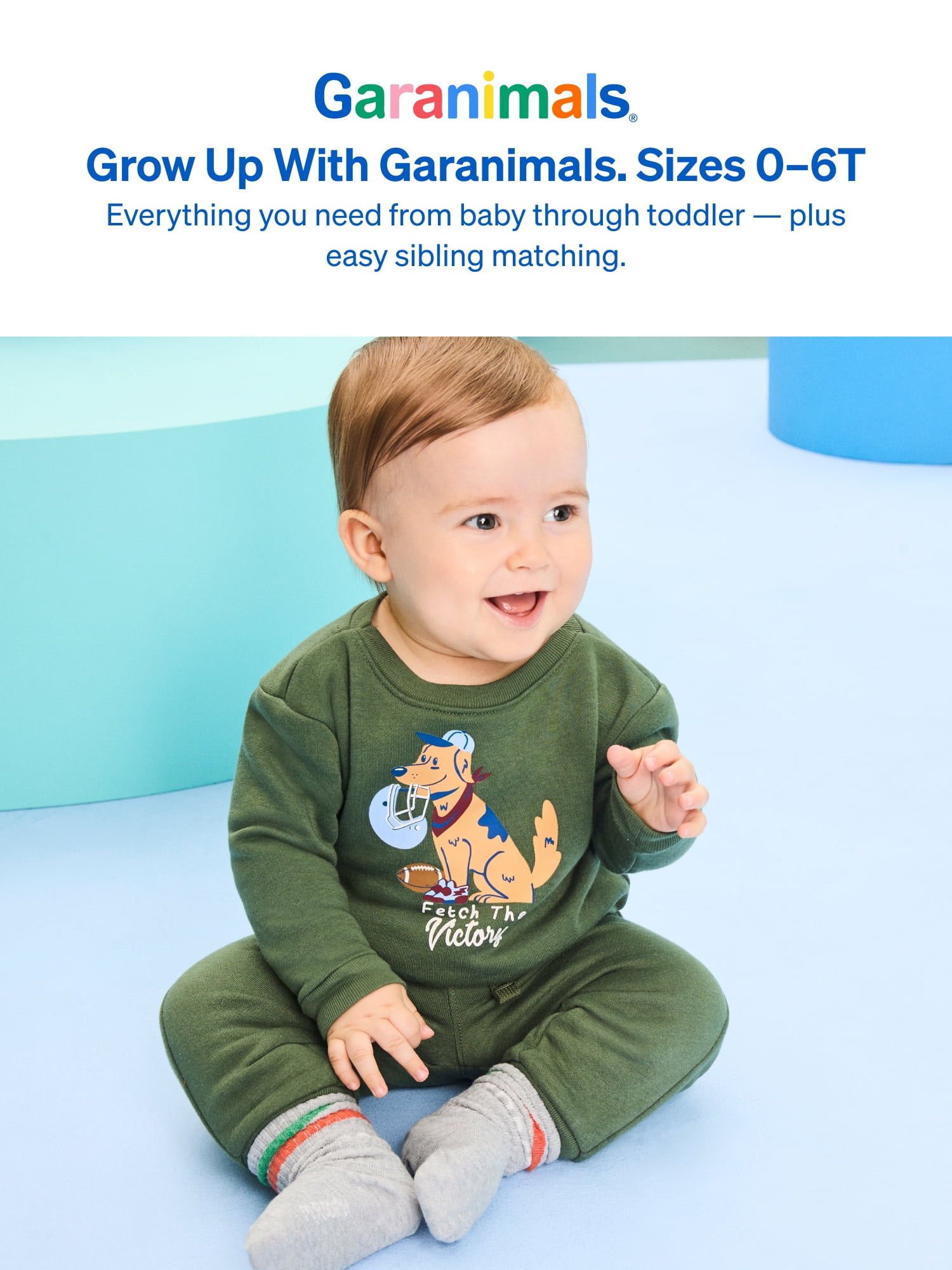 Garanimals Baby & Toddler Boys Fleece Outfit Set, Sweatshirt & Sweatpants, Sizes 0-6T