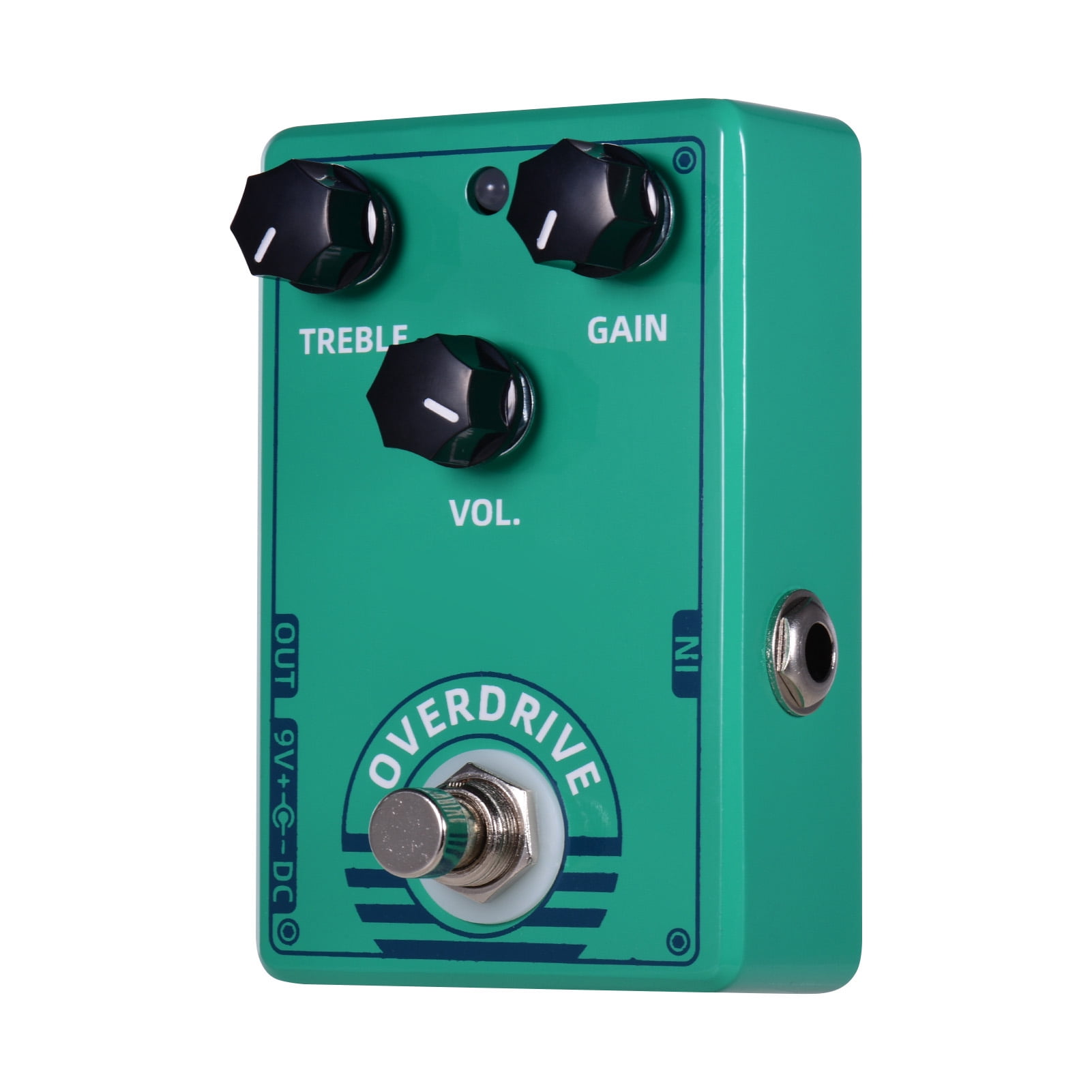 For Electric Guitar For Dolamo D-12 Overdrive Guitar Effect Pedal with Treble Gain Volume Controls True Bypass Design for Electric Guitar