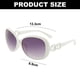 thumbnail image 2 of Gafas de sol retro de montura grande a la moda europea y americana, hechas de PC, 2 of 5