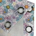 thumbnail image 4 of Ambesonne Colorful Grommet Curtain, Retro Spring Grunge, 50" x 72", Multicolor, 4 of 6