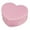 Pink, variant on Jewelry Box with Makeup Mirror Heart Shape Plastic Girly Style Earrings Necklaces Storage Case Daily Use