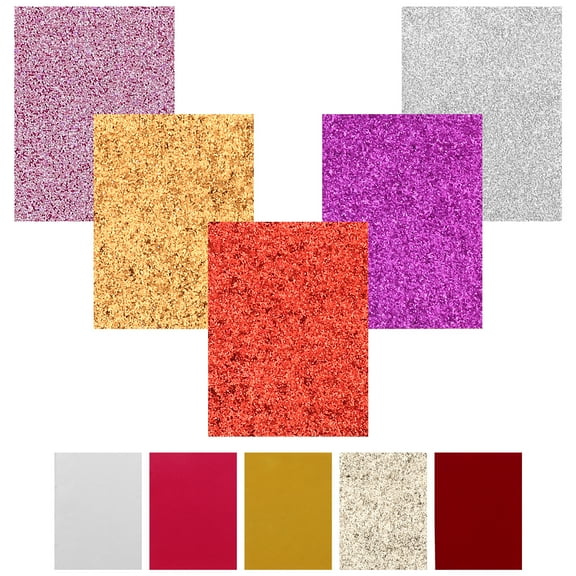 Ferencaa 10pcs Fabric Squares Craft Fabric Squares Sheets Patchwork Cloth Piece for DIY Craft