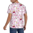 thumbnail image 2 of Lsque Easter Rabbit Pattern Mens Polo Golf Shirts Funny Graphics Shorts Sleeve Button Shirts Baseball T-shirt-Large, 2 of 7