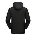 thumbnail image 6 of Sentmoon Waterproof Jackets for Men Color Block Long Sleeve Drawstring Hooded Neck Men Winter Coat Oversized Zipper Windbreaker Mens Clothes Fall Soft and Comfortable for Climbing and Hiking, 6 of 8
