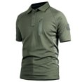 thumbnail image 2 of Camiseta táctica de secado rápido, camiseta táctica de manga corta de secado rápido, Polos con vuelta hacia abajo, ropa deportiva transpirable de verano para exteriores, 2 of 5