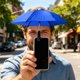 thumbnail image 4 of Funda parasol para teléfono con clip, protección UV, antideslumbrante, ángulo ajustable, impermeable, para fotografía al aire libre, selfies, videollamadas, compacto y portátil., 4 of 6