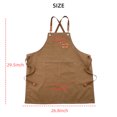 thumbnail image 5 of Aggxpf Chef Apron for Men Women with Large Pockets, Adjustable Cross Back Apron, Durable Cotton Large Apron for Cooking, Grilling, Gardening, 5 of 5