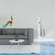 thumbnail image 2 of Escultura De Dama Pavo Real, Figura Moderna De Jardín, Estatua De Porcelana Nórdica, Adorno Decorativo Para El Hogar, Patio, Estante, Escritorio, Armario, Decoración, 2 of 8