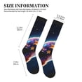 thumbnail image 2 of Lsque Colorful Star River Squirrel Pattern Sport Compression Socks for Men & Women 15-20 mmHg Knee High Nurse Pregnant Running Medical and Travel Athletic, 2 of 6