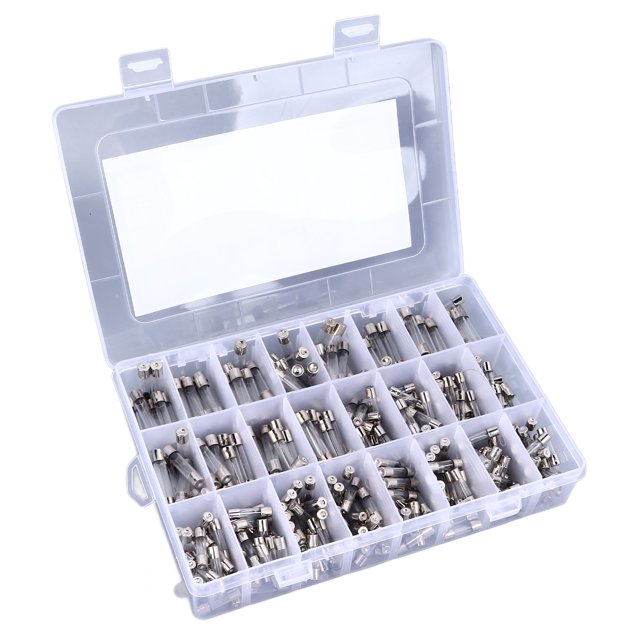 Kit surtido caja de almacenamiento de rejilla de tubo de plástico para coche 6x30mm 05-20A 5x20mm 025-20A para dispositivos electrónicos ANGGREK Otros