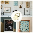 thumbnail image 6 of Uxcell 160Pcs Triangle Ring Iron Picture Hangers with Screws, Single Hole with Screw Small Decor Hooks Gold, 6 of 6