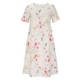 thumbnail image 4 of Patlollav Womens Casual Round Neck Print Summer Short Sleeve Pockets Dress, 4 of 6